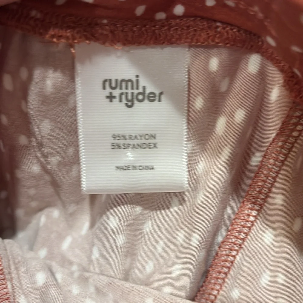 R+R - The Swing Tank & Tulip Knit Short Set.  Size XL.  Color Burnt Orange